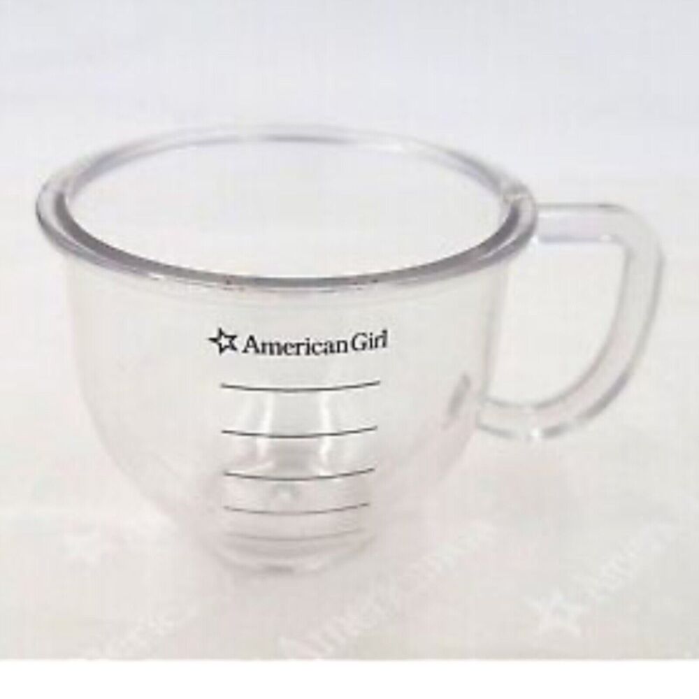 American Girl Mixing Stand Bowl Doll Measuring CUp Kitchen Baking Accessory New